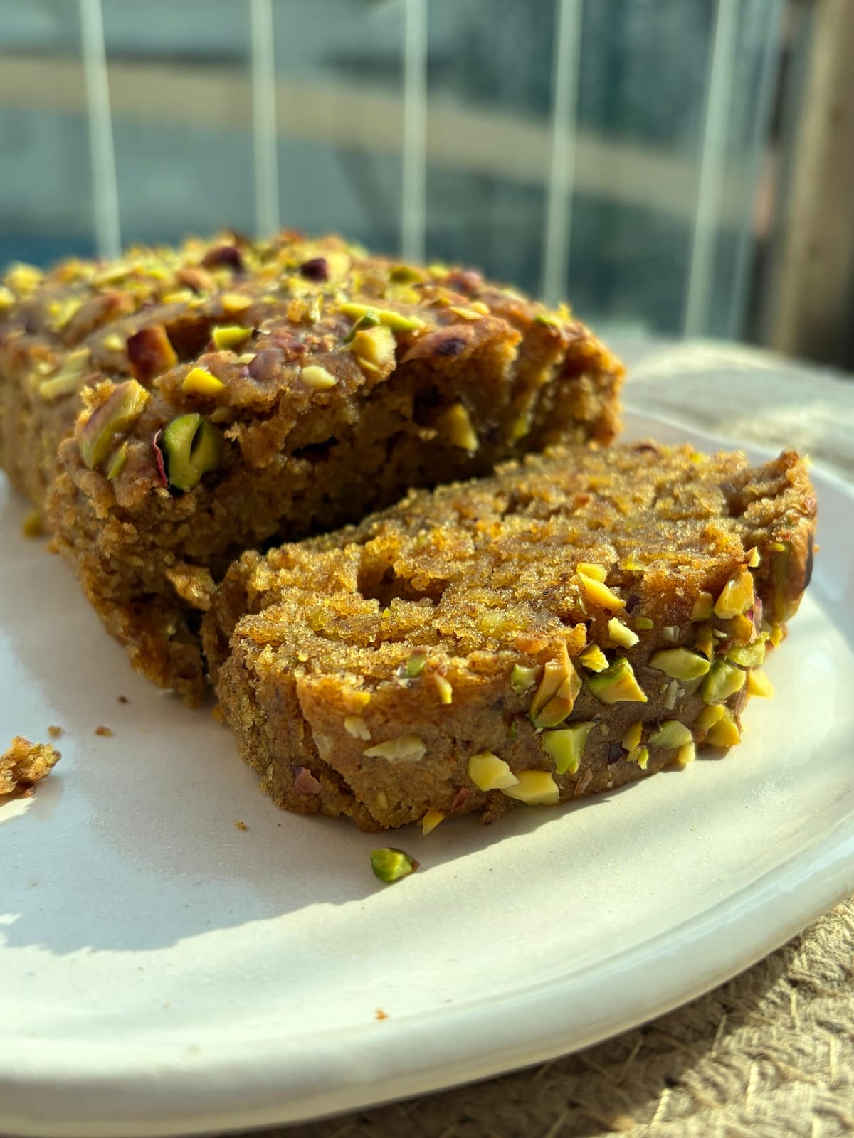 Kesar Pistachio Cow Ghee Cake